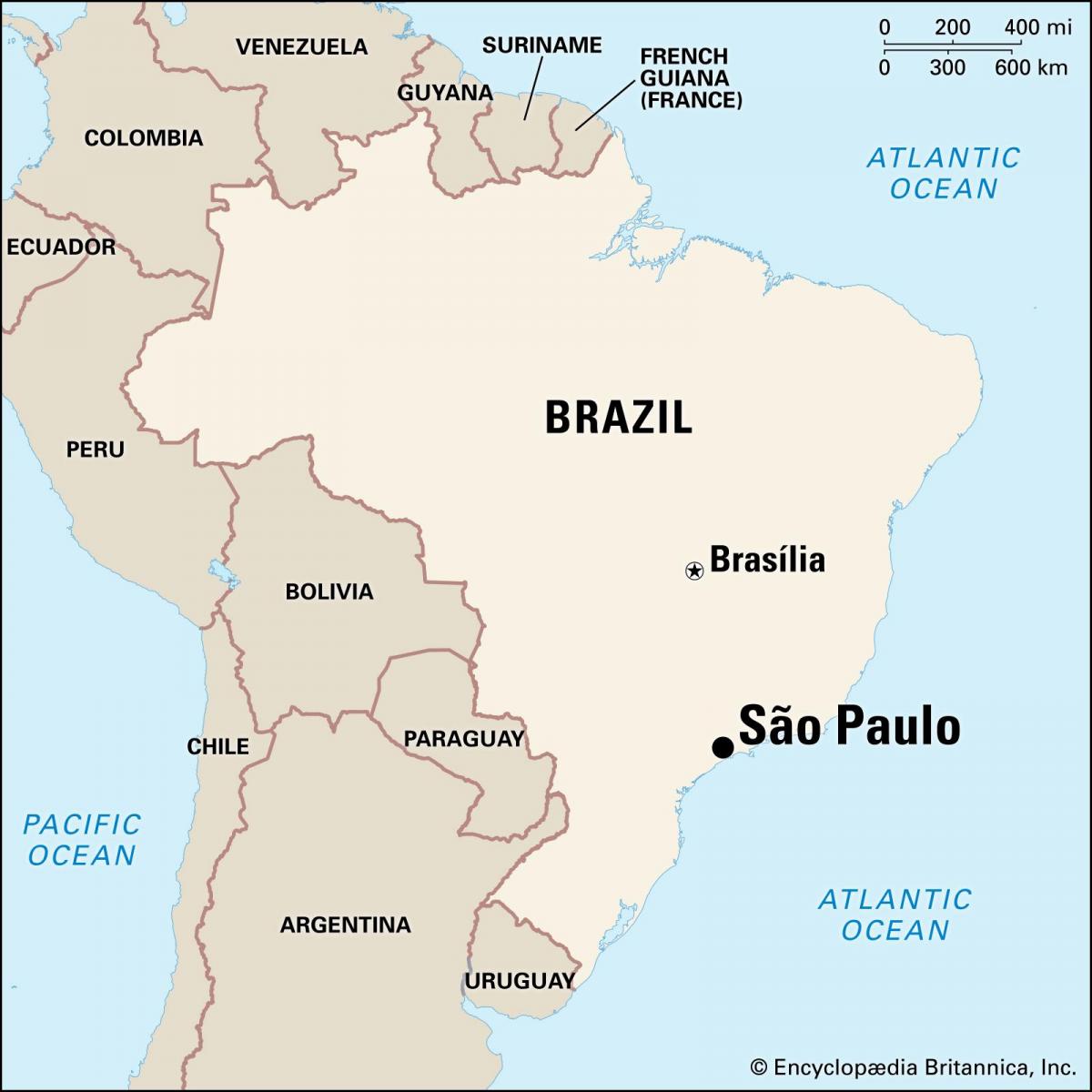 Mapa de la capital de Brasil